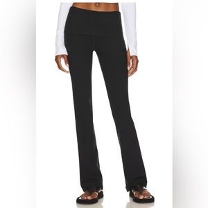 Alo low rise fold over bootcut leggings